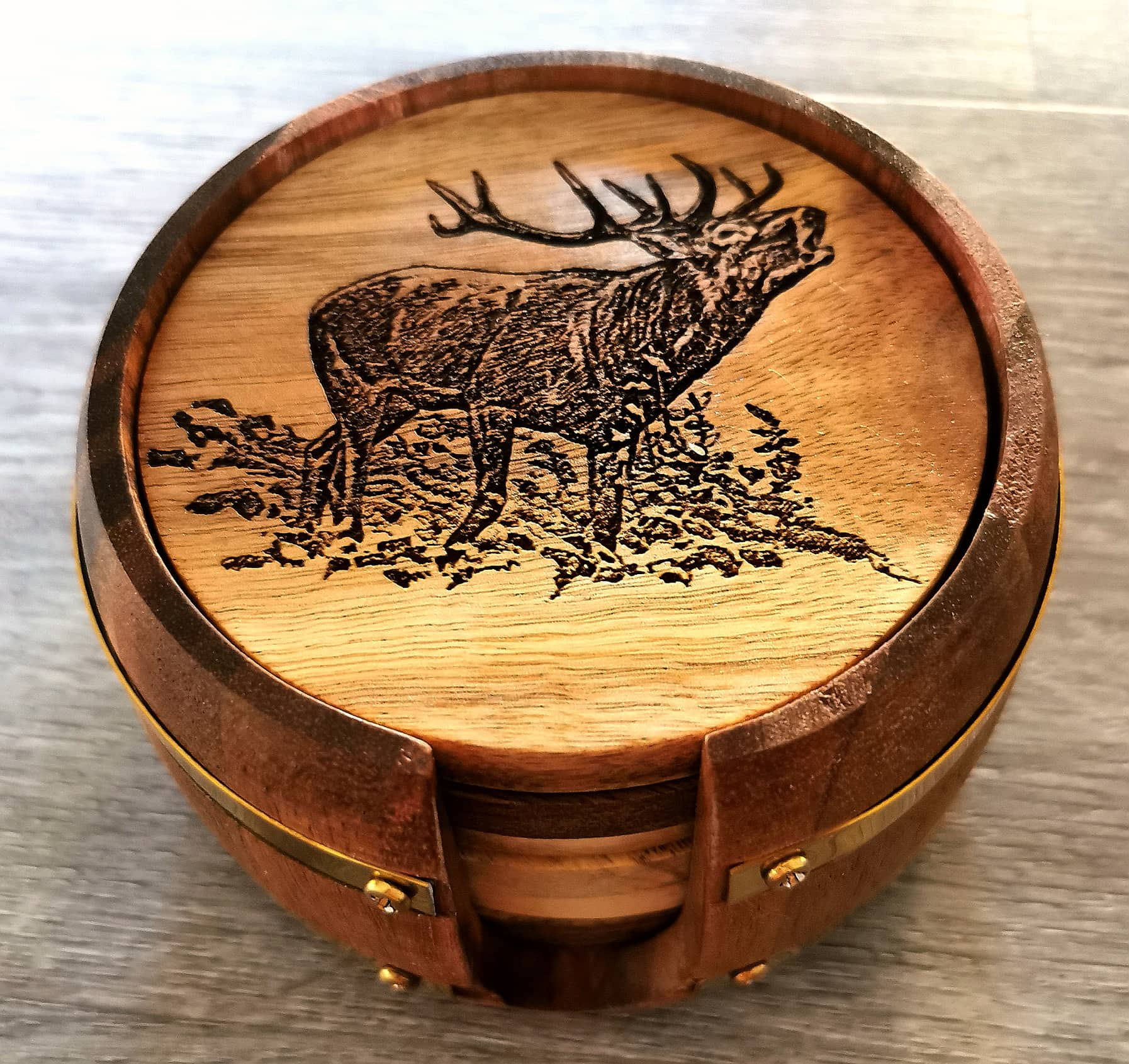 Stag Coaster Set